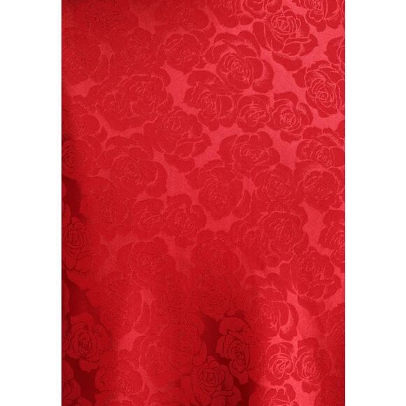 Lulus You're My Type Red Satin Jacquard Midi Slip Dress Size Small NEW - Picture 5 of 8